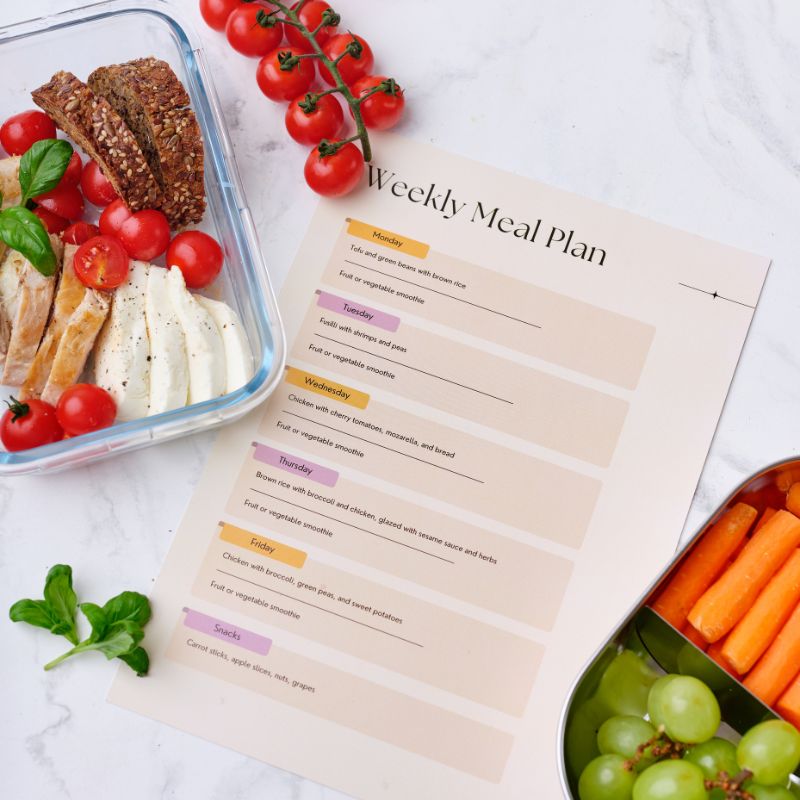 Weekly meal plan